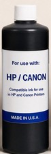 1,000 ML BLACK DYE INK FOR HP CANON DESKJET PRINTER UNIVERSAL BULK INK REFILL