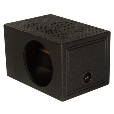 Q Power Single 8-Inch Vented Chamber Subwoofer Box, Side-Ported Design with 1...