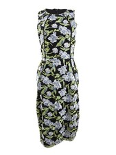 Rachel Rachel Roy Women's Embroidered Mesh Sheath Dress (2, Black Combo)