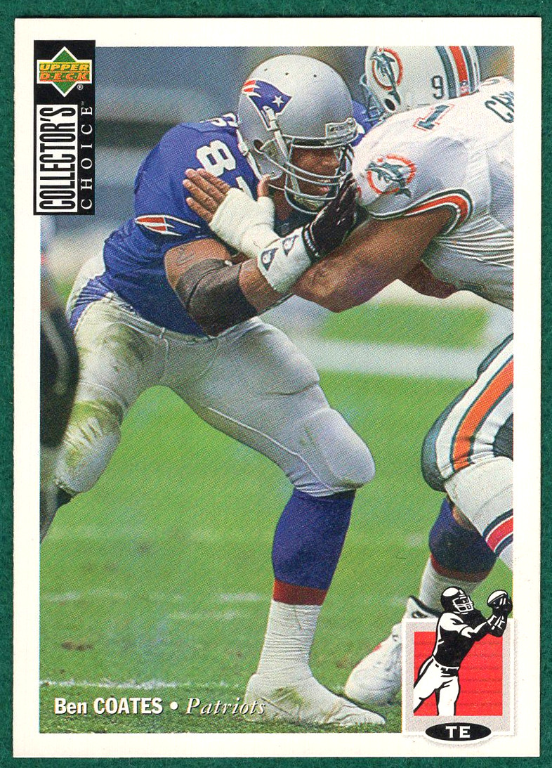 Ben Coates - 1994 Upper Deck Collector's Choice #153 - Patriots Football Card