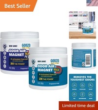 Fragrance-Free Odor Air-Magnet with Activated Charcoal - 2 Pack for Home  Auto