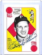 1997 Topps Stars Rookie Reprints Auto Ralph Kiner #8 Auto HOF PIRATES