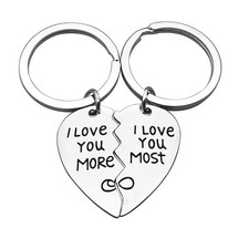 Nekoki Couples Keychain Gifts for Boyfriend Girlfriend Husband Wife I Love Yo...