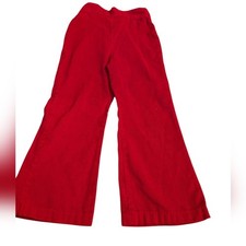 70s Vintage Healthtex Red Corduroy Girls Flare Pants Size 5