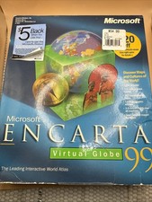 Big Box Microsoft Encarta Encyclopedia 99  CD-ROM Set Windows 95/98 NT