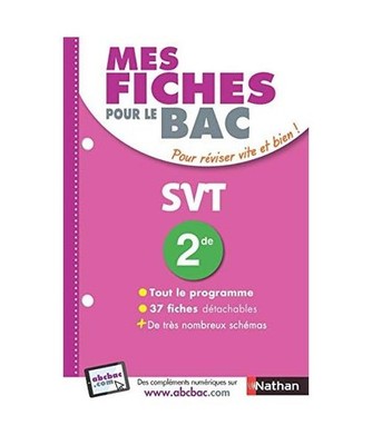 Mes fiches pour le BAC Sciences et Vie de la Terre de 2de, Camara, Christian