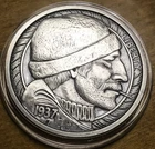 2016 Mr. THE Hobo Nickels Antiqued 1oz Silver "The Fisherman" Round RARE (H7)