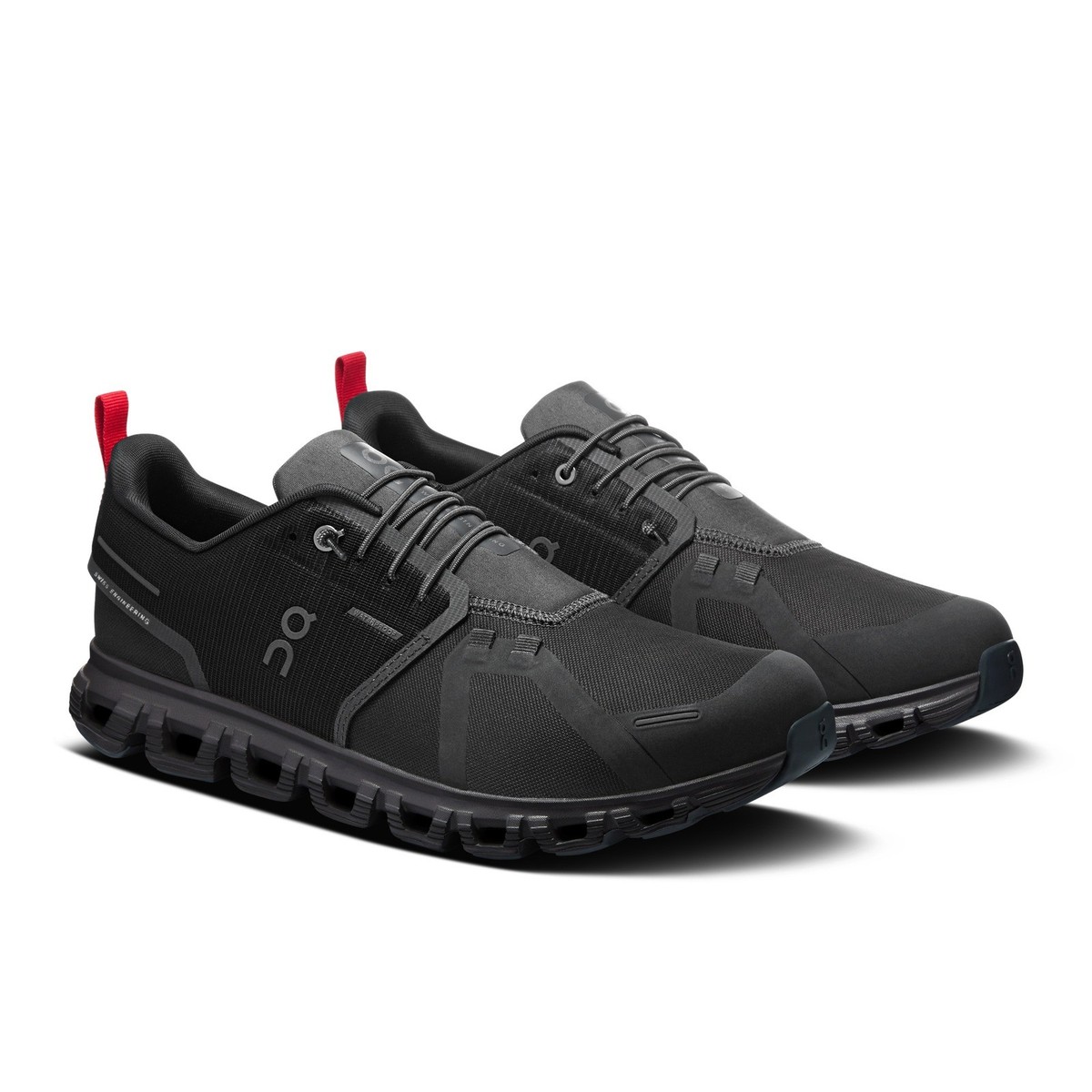 On Cloud 6 WP Mens Running Shoes Black Eclipse Waterproof