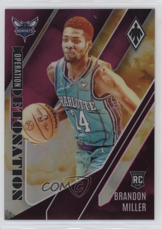 2023-24 Panini Phoenix Operation Detonation Pink 2/99 Brandon Miller #2 1ng7