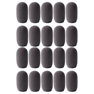 SupremeFit  Headset Mic GREY Foam Windscreens - SMALL - 20-PAK CLOSEOUT