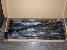 10 Pack 12-3/5 Inch Hole Centers Cabinet Pulls Black Drawer Handles