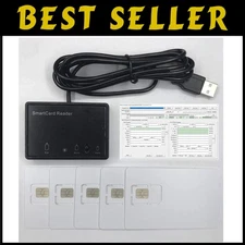 GSM/WCDMA/LTE ICCID SIM Reader Writer + 5 Blank 4G LTE Cards