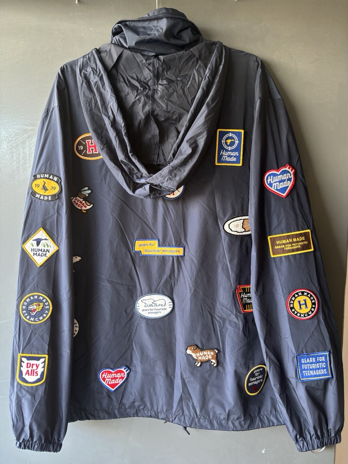 Human Made Patch Nylon Jacket Navy - image 5