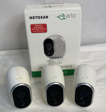  3 Netgear Arlo VMC3030 Add-On Wireless Security Camera NO Batteries