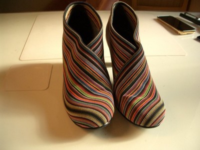 UNITED NUDE DAMEN SCHUHE STIEFELETTE Gr.39 MEHRFARBIG
