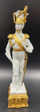 STATUA STATUETTA SOLDATO UFFICIALE NAPOLEONICO PORCELLANA CAPODIMONTE B MERLI