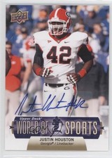 2011 Upper Deck World of Sports Auto Justin Houston #121 Rookie Auto RC