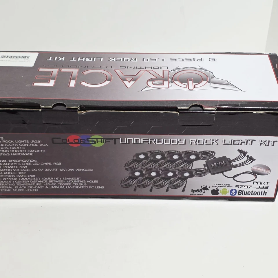 Oracle Lights 5797-333 Bluetooth ColorSHIFT Underbody Rock Light Kit - 8 Pieces - Image 3 of 4