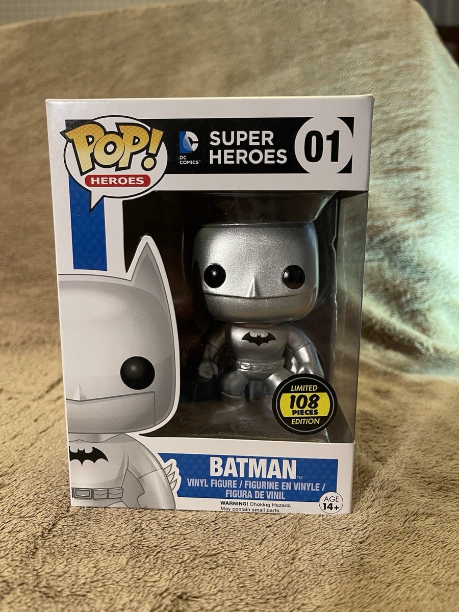ULTRA-RARE *GRAIL* Funko Pop Vinyl Silver Batman LE 1/108