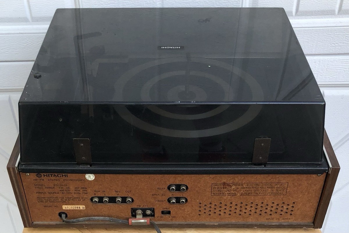 HITACHI　レコードラック　AVラック　ローボード　70年代　昭和レトロ Hitachi SD-2470 Auto Turntable Record Player 65 Watts 1973 Vintage