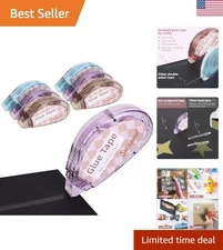 Compact & Lightweight Double Sided Tape Runner for Kids and Adults - 6 Pack