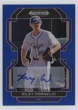 2022 Panini Prizm Draft Picks Blue 16/99 Riley Cornelio #PDP201 Auto 1aj4