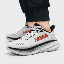 Men's Cushioned Running Shoes Lightweight Breathable Mesh Sneakers Hoka Style