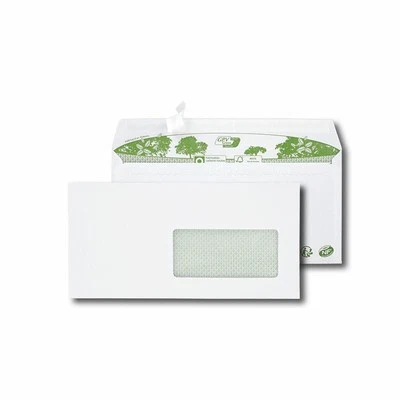 [32121] GPV Paquet de 40 enveloppes extra blanches 100% recyclées DL 110x220 - Photo 1/4