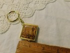 Paris France Metal Pill Mini Make up Compact Box Vintage Keychain — photo 6