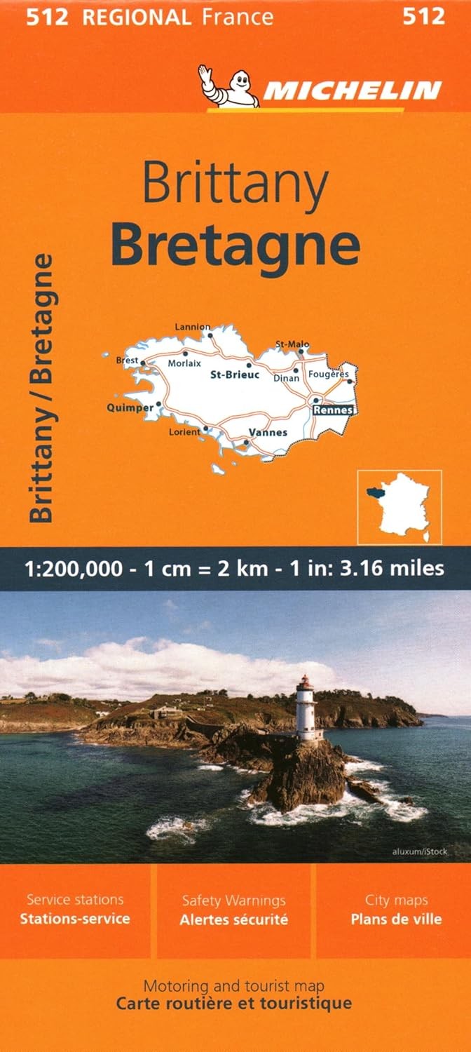 Brittany - Michelin Regional Map 512 - Image 9