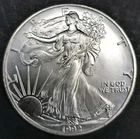 1992 American Silver Eagle 1 oz. Silver Coin GEM UNC ASE