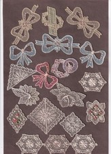 Tobacco Silks, SPITZEN  Applikationen, Gestickte Beigabe Zigarettenpackung ~1925