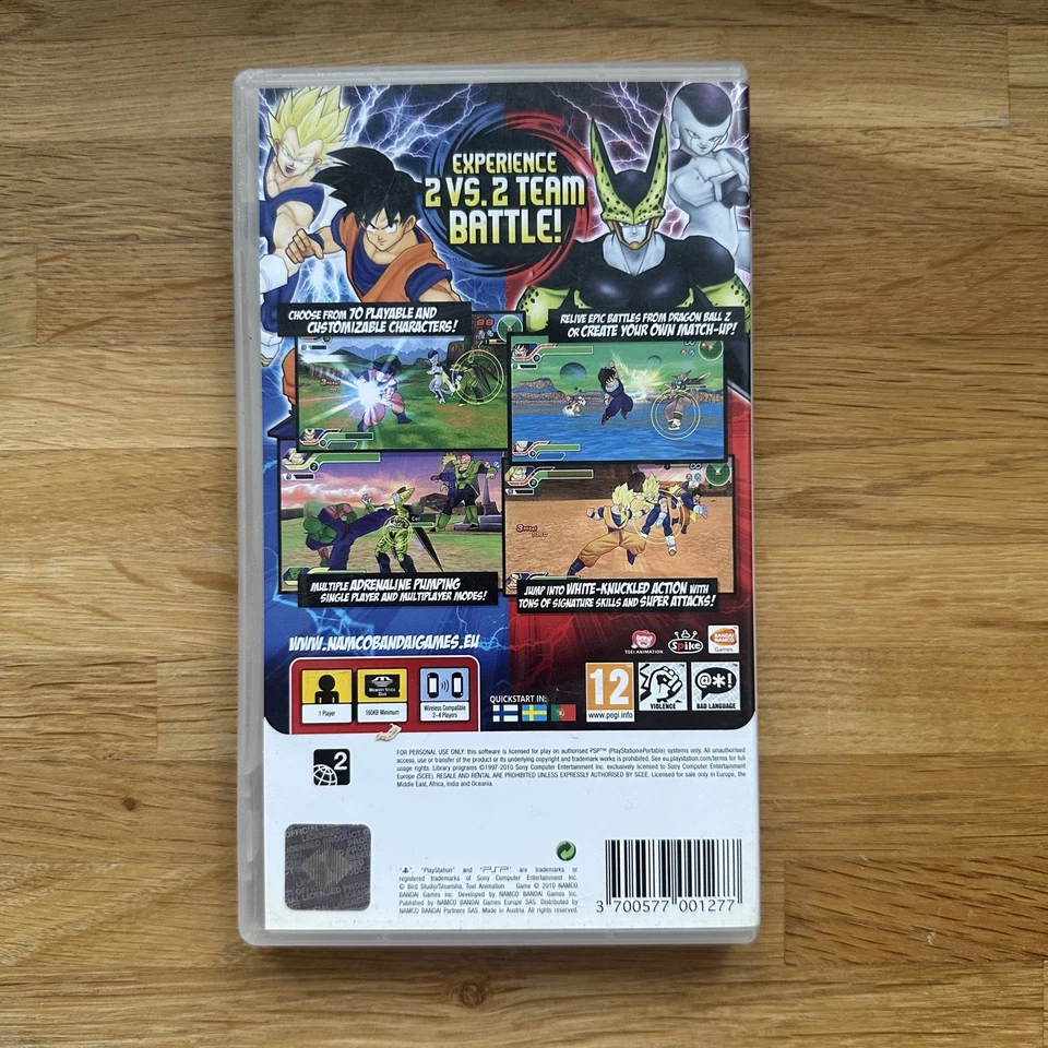 Dragon Ball Z: Tenkaichi Tag Team (Sony PlayStation Portable, 2010) - No Manual - Image 2 of 3