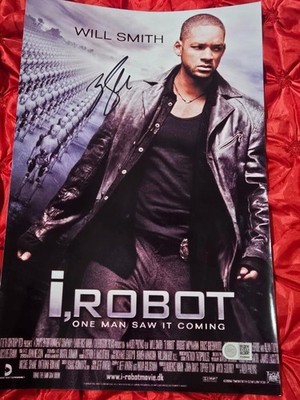WILL SMITH HAND SIGNED AUTOGRAPHED 11X17 MINI MOVIE POSTER PHOTO I ROBOT W/ COA