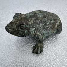 Vintage Bronze Skulptur Frosch Kröte-Kunst Figur Statue Kunstwerk