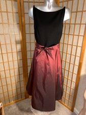 TALBOTS Burgundy & Black Evening Formal Dress * sz 6 * NWT! $178
