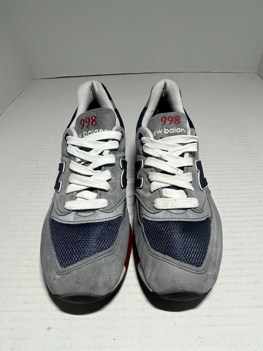 New Balance 998 Grey Navy Red Size 8.5 | eBay