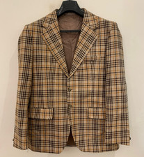 1970s Vintage wool blend classic rockabilly disco brownish jacket blazer 38R