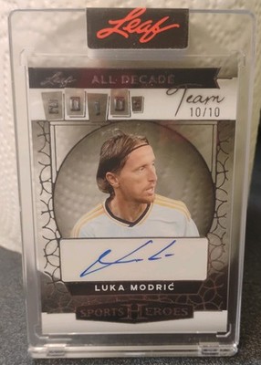 2025 LUKA MODRIC AUTO Acetate Card 10/10 Sports Heroes. Triple Jersey # 🔥🔥
