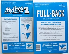 50 E. Gerber Standard Comic Mylites 2 725M2 & 42 PT Full-Backs 700FB Set of 50