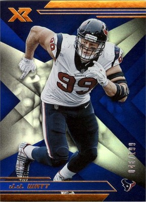 2019 Panini XR Blue #63 J.J. Watt /199 - FB