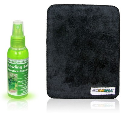 On the Ball Bowling Leather Shammy & bowling-exclusive Reactive Ball Cleaner