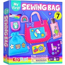 My First Sewing Bag Kit Arts  Crafts for Beginner Kids, 6 Easy DIY Sewing