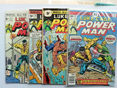 Luke Cage: Power Man x 5 (1974) #23 #26 #29 #31 #36 - Marvel Comics - VG/ FN +