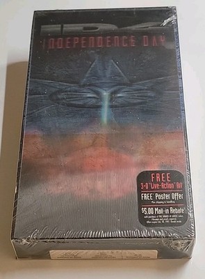 IP4 Independence Day - Sealed lenticular Cover - VHS - Brand New