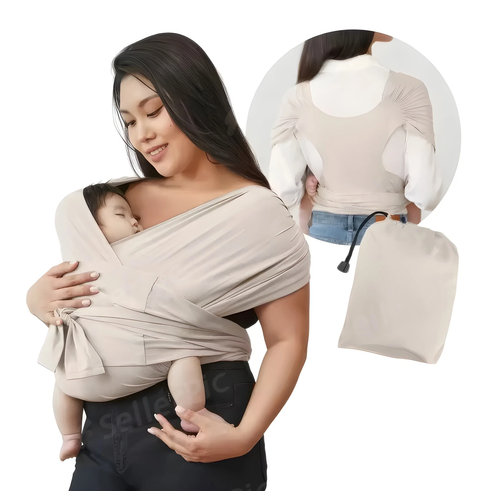 Portable Baby Carrier Wrap for Mothers Simple Child-Carrying Sling for Walking O
Opens in a new wind