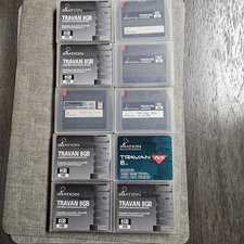 IMATION 3M TRAVAN 8GB TAPE MINICARTRIDGE Lot of 10 (2 New, 8 Used)