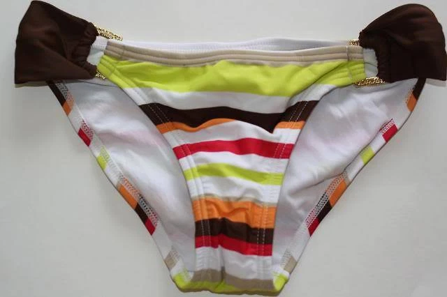 Esprit NEW Brown Yellow Women's Size XS 0 2 Swimsuit Bikini Bottom $42 2437 - Image 3 of 4