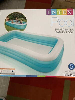 SHIPS NOW Intex Swim Center Above Ground Family Inflatable Pool 120'' X 72'' X 22''