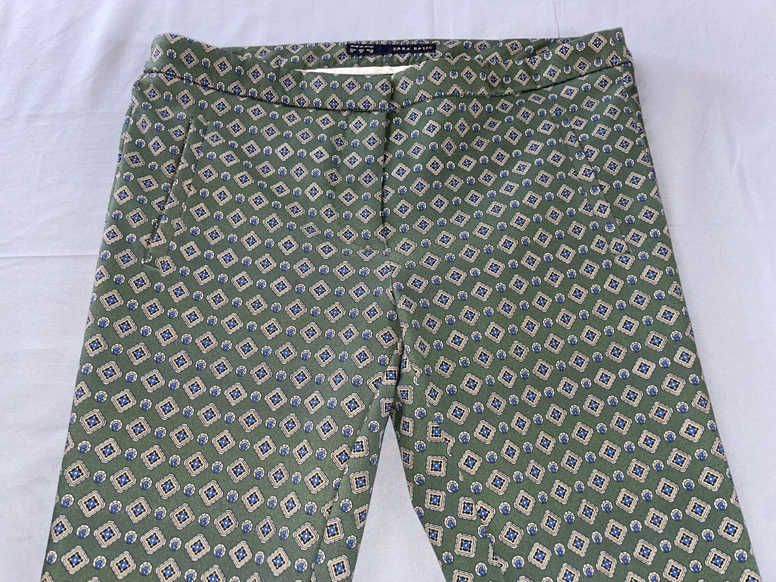 Zara Basic Flat Front Microfiber Tapered Slim Chi… - image 6